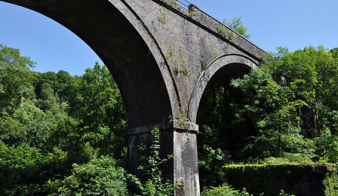 Photo of Cann Viaduct from below