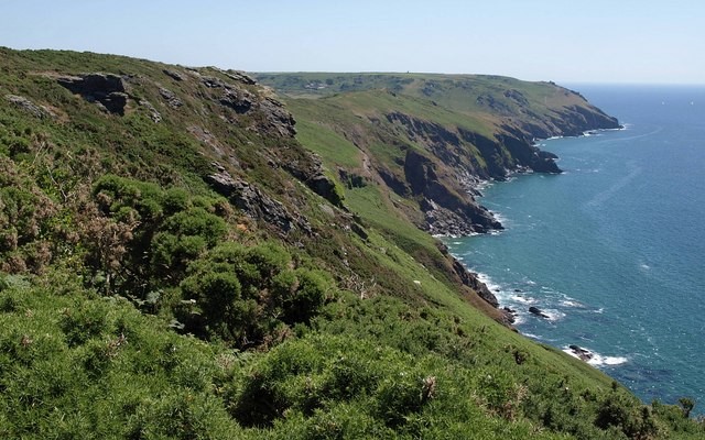 Landscape photo of the South Devon coastal cliffs at Bolberry Down