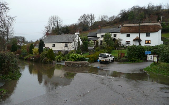 Photo of flooded lanes at Weare Giffard