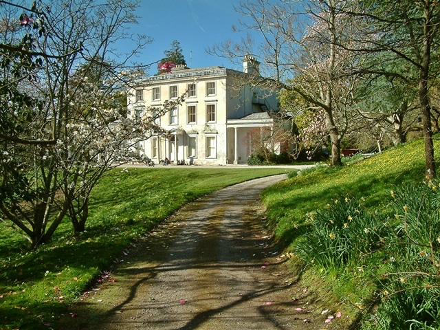 Photo of Greenway House looking up along the drive