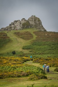 Haytor with walkers