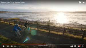 Photo of cyclists along the Exe Estuary