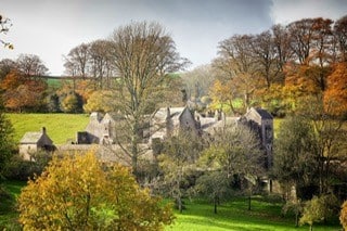 View of Compton Castle.