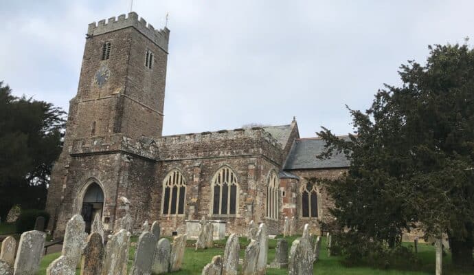 Photo showing exterior of church